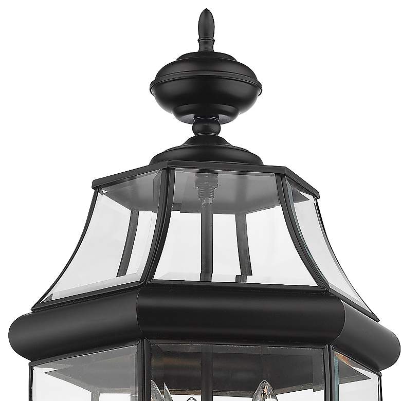 Image 2 Westover 22 1/4" High Black Metal Outdoor Pier Mount Light more views