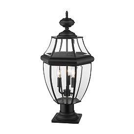 Image5 of Westover 22 1/4" High Black Metal Outdoor Pier Mount Light more views
