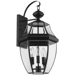 Westover 22 1/4&quot; High Black Outdoor Wall Light