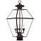 Westover 22" High Bronze Finish Clear Glass Outdoor Lantern Post Light