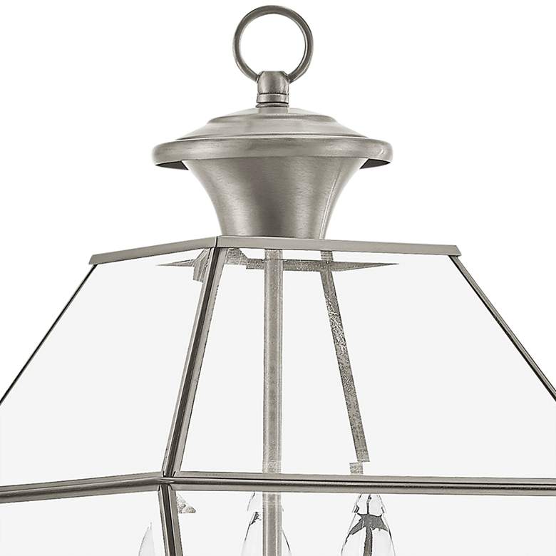 Image 2 Westover 22" High Brushed Nickel 3-Light Outdoor Post Light more views