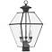 Westover 22" High Charcoal 3-Light Outdoor Post Light