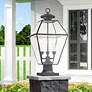 1_Westover 22" High Charcoal 3-Light Outdoor Post Light