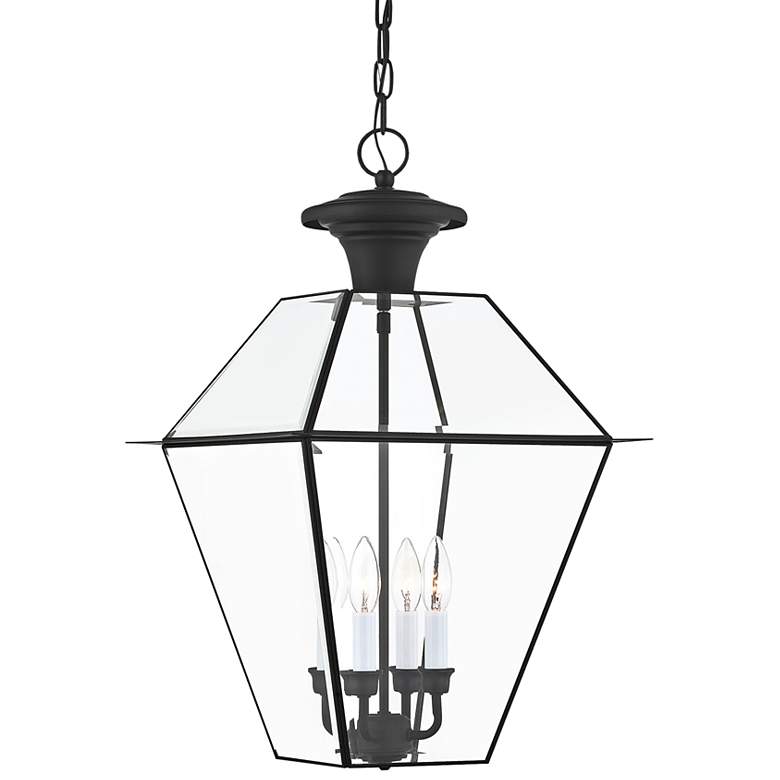 Image 3 Westover 24 1/2" High Black 4-Light Outdoor Hanging Light