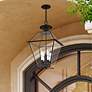 4_Westover 24 1/2" High Black 4-Light Outdoor Hanging Light more views