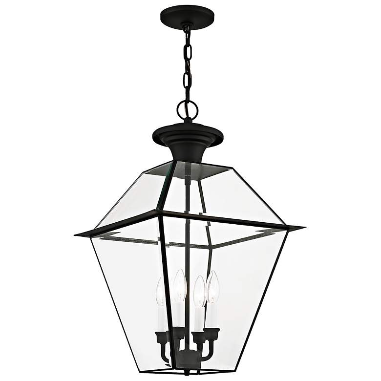 Image 5 Westover 24 1/2" High Black 4-Light Outdoor Hanging Light more views