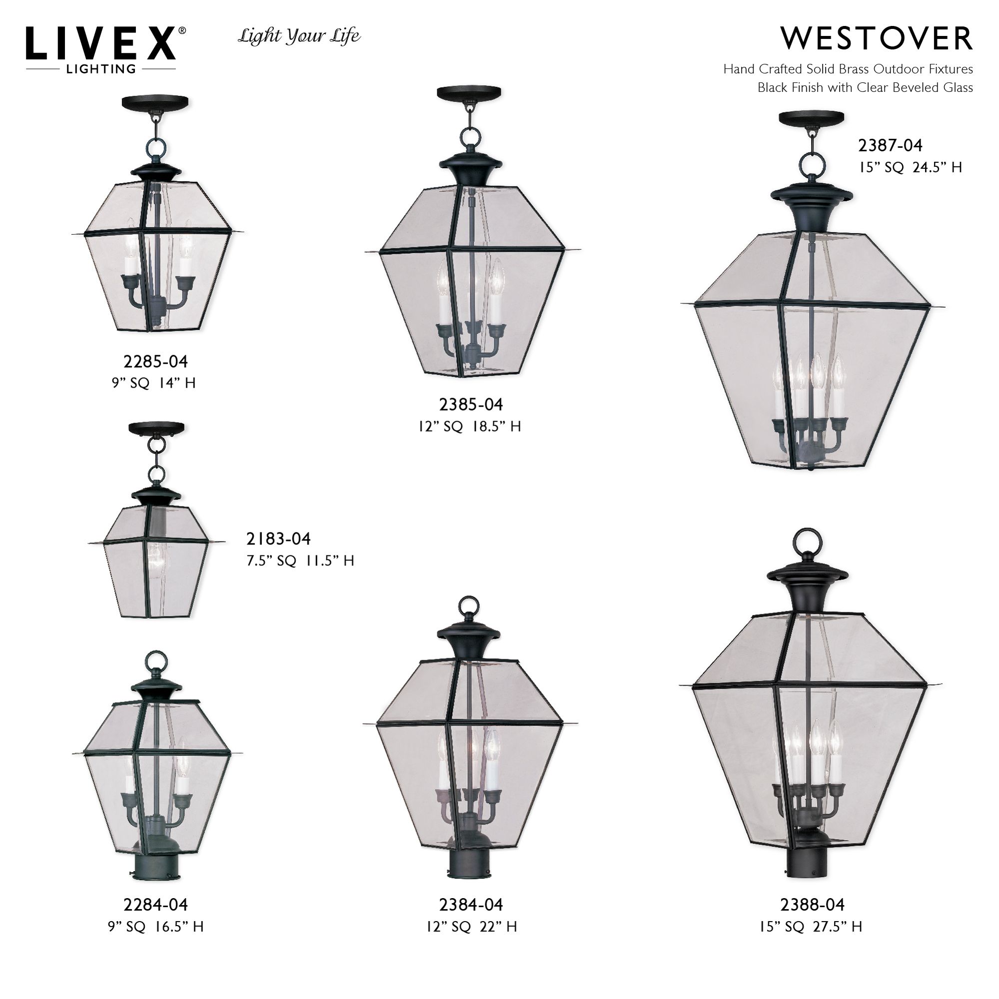 Westover 24 1/2" High Black 4-Light Outdoor Hanging Light in scene