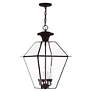 Thumbnail3 of Westover 24 1/2" High Bronze 4-Light Outdoor Hanging Light more views