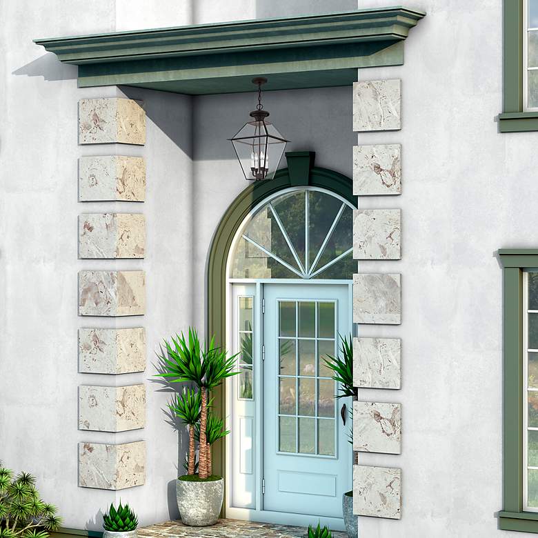Image 7 Westover 24 1/2" High Bronze 4-Light Outdoor Hanging Light more views