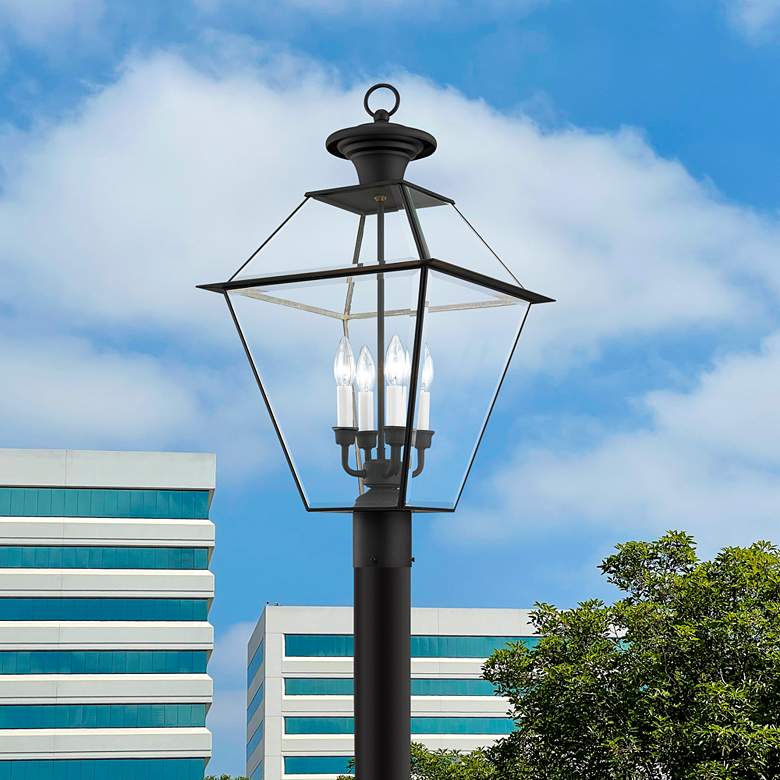 Image 3 Westover 27 1/2" High Black Outdoor Post Mount Light more views