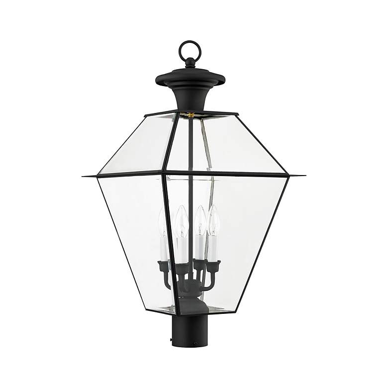 Image 7 Westover 27 1/2" High Black Outdoor Post Mount Light more views
