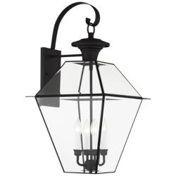 Westover 27 1/2&quot; High Black Outdoor Wall Light