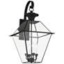 Westover 27 1/2" High Black Outdoor Wall Light