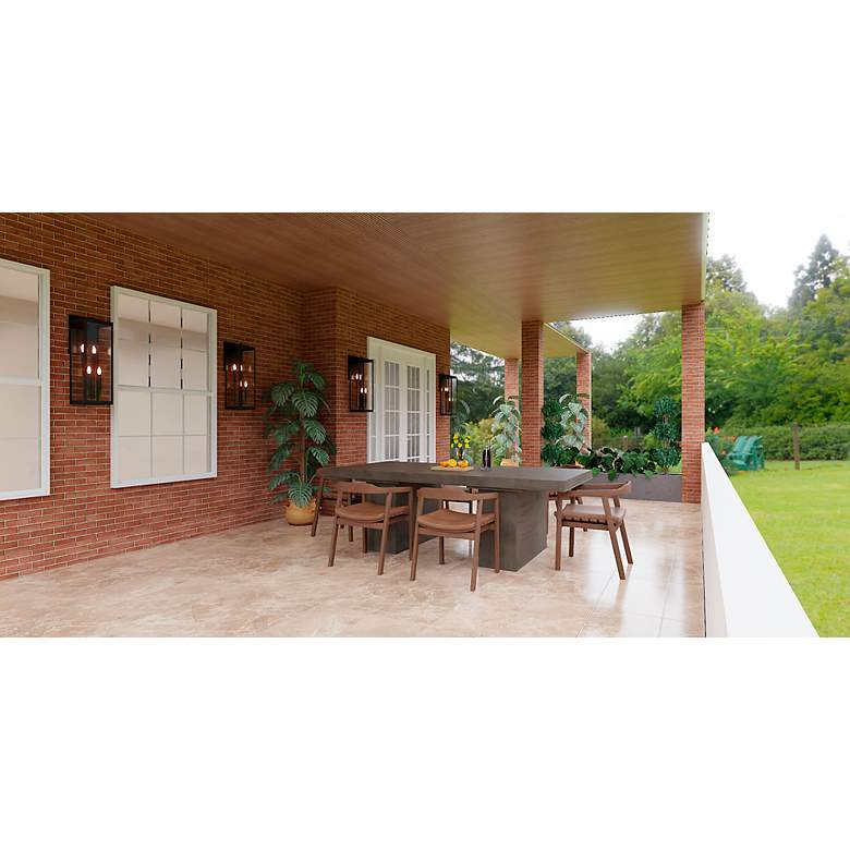 Image 4 Westover 4-Light Earth Black Outdoor Wall Lantern more views
