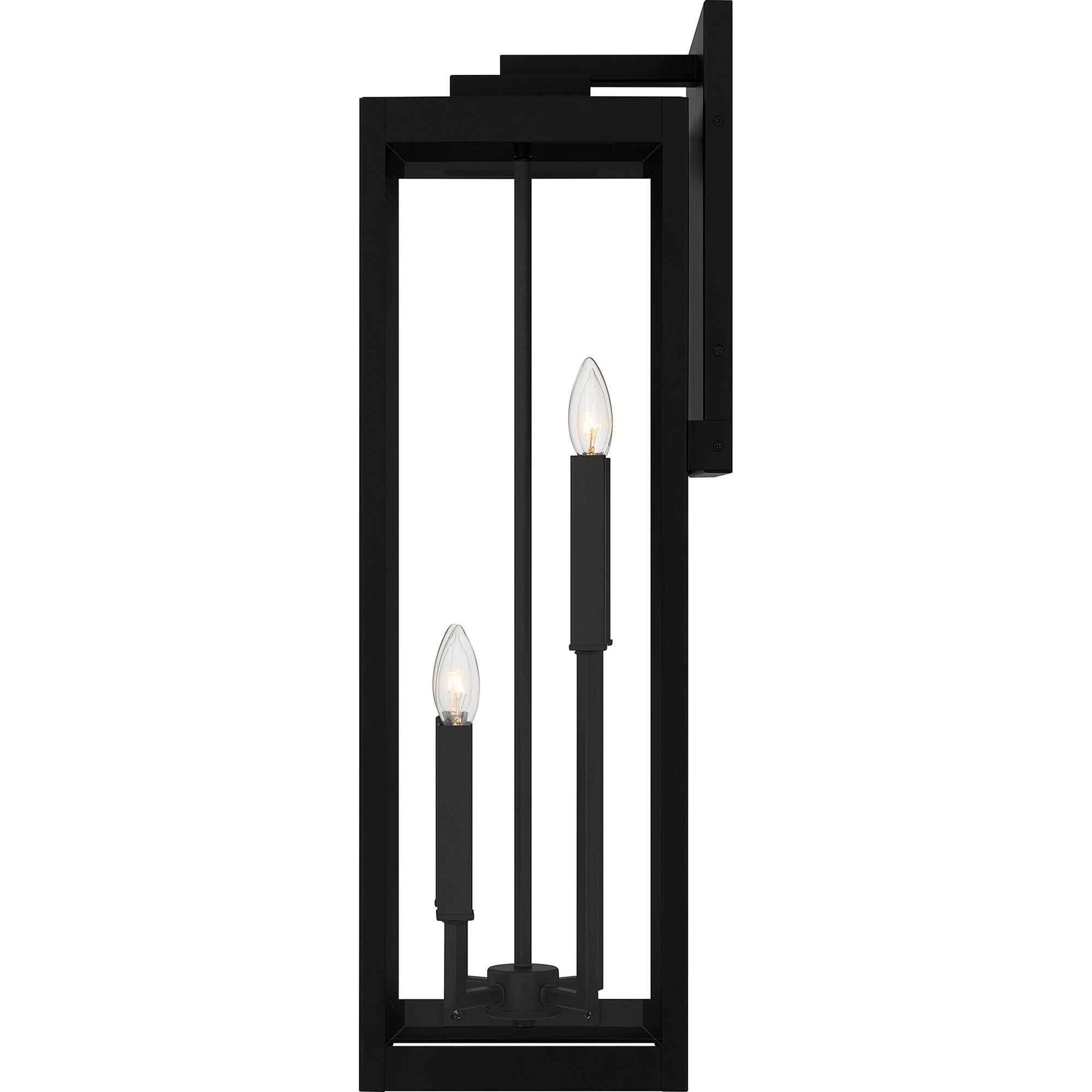 Westover 4-Light Earth Black Outdoor Wall Lantern in scene