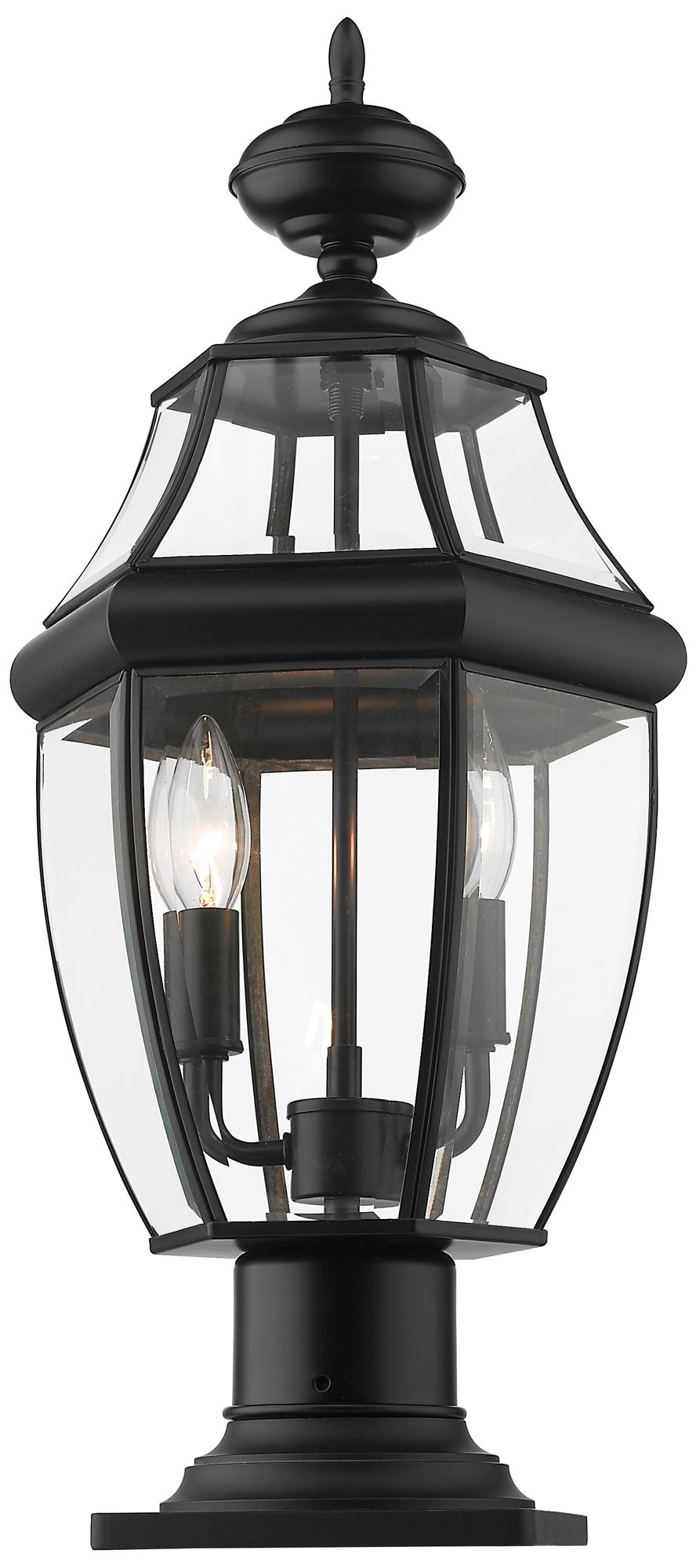 Image 2 Westover by Z-Lite Black 20.25 inch 2 Light Outdoor Pier Mounted Fixture