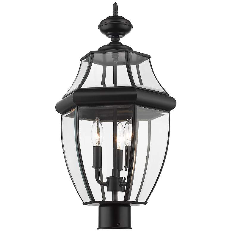 Image 1 Westover by Z-Lite Black 3 Light Outdoor Post Mount Fixture