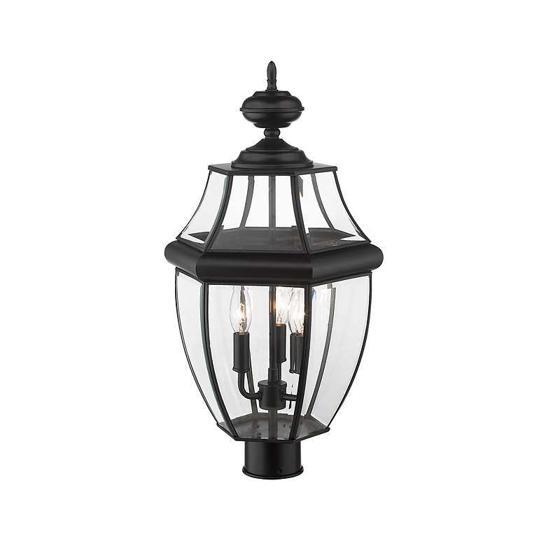 Image 2 Westover by Z-Lite Black 3 Light Outdoor Post Mount Fixture more views
