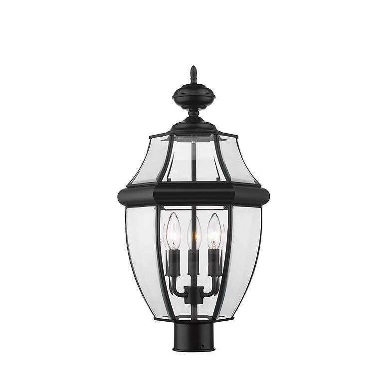 Image 3 Westover by Z-Lite Black 3 Light Outdoor Post Mount Fixture more views