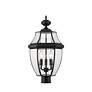 3_Westover by Z-Lite Black 3 Light Outdoor Post Mount Fixture more views