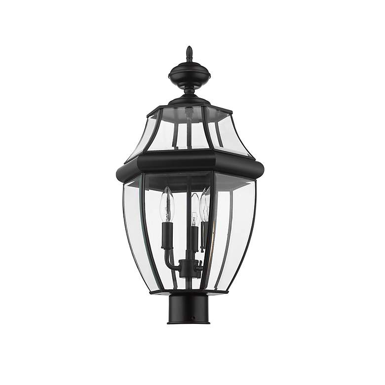 Image 5 Westover by Z-Lite Black 3 Light Outdoor Post Mount Fixture more views