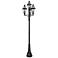 Westover by Z-Lite Black 33.25 inch 3 Light Outdoor Post Mount Fixture