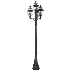 Westover by Z-Lite Black 33.25 inch 3 Light Outdoor Post Mount Fixture