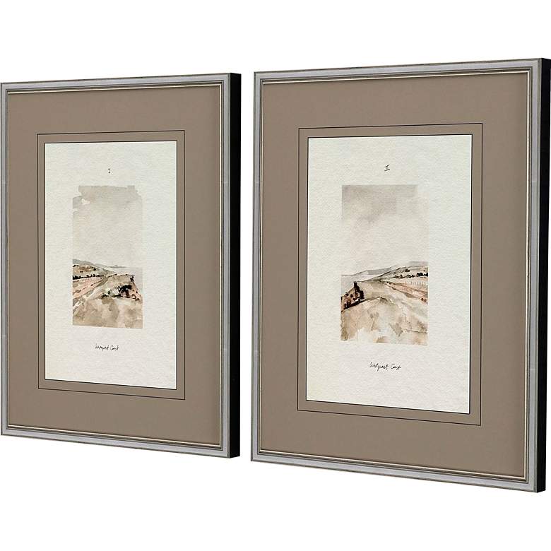 Image 5 Westport Coast 27" High 2-Piece Giclee Framed Wall Art Set more views