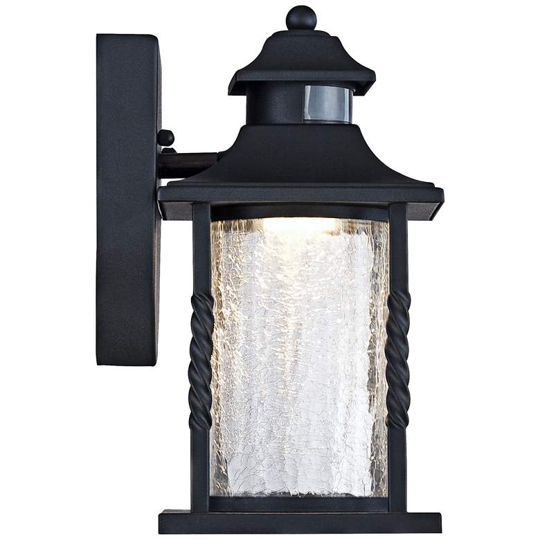 Image 6 Westray 11 1/2" High Black Motion Sensor LED Outdoor Wall Light more views