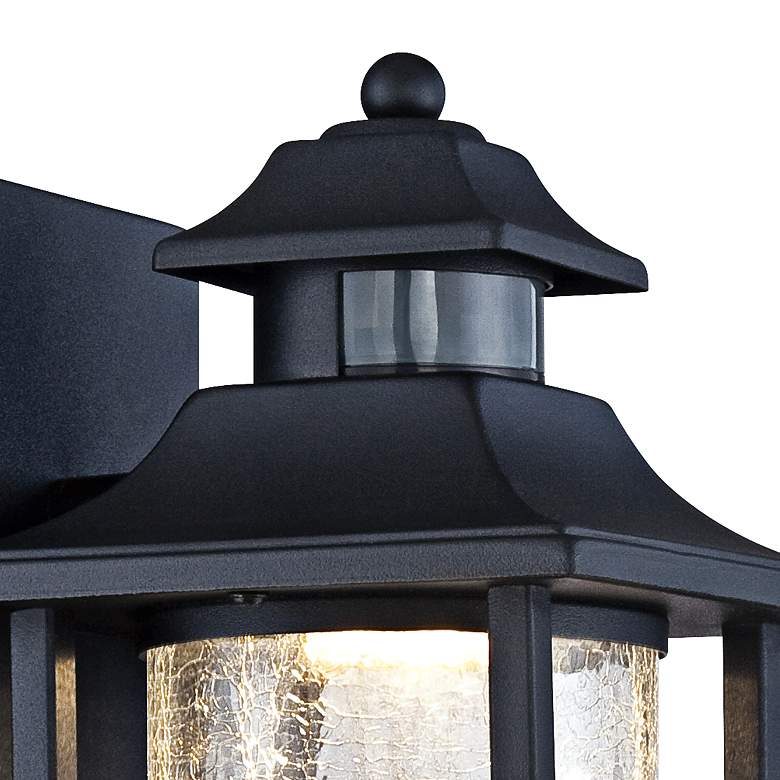 Image 2 Westray 11 1/2"H Black Motion Sensor LED Outdoor Wall Light Set of 2 more views
