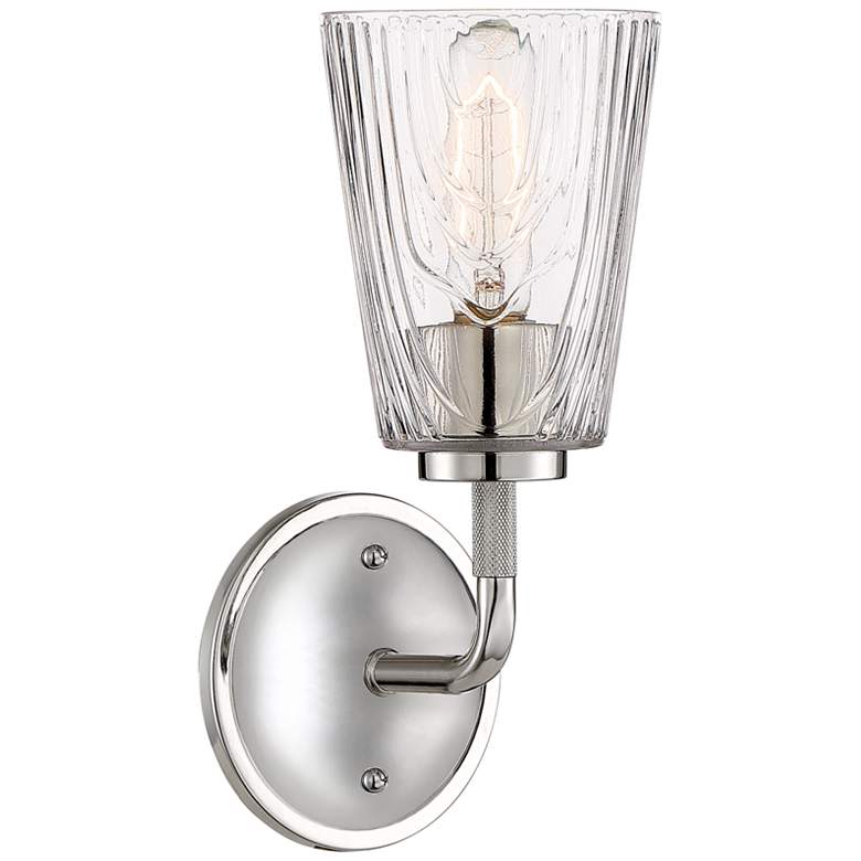 Image 1 Westwood 11 3/4" High Polished Nickel Wall Sconce