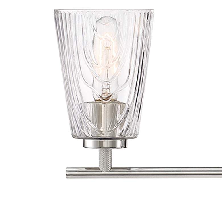 Image 3 Westwood 21 1/2" Wide Polished Nickel 3-Light Bath Light more views