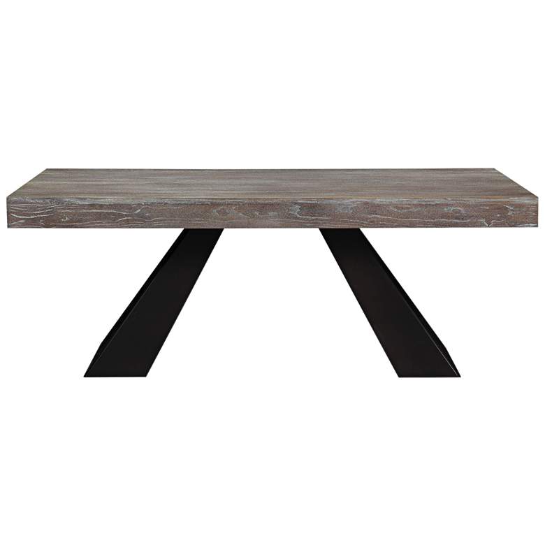 Image 1 Westwood 78 3/4 inch Wide Washed Wood Modern Dining Table