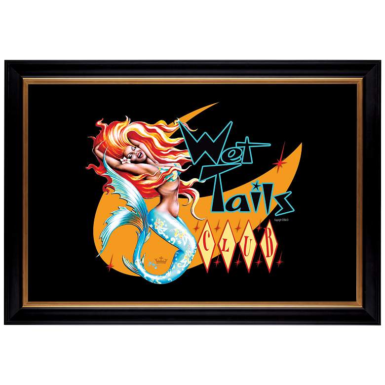 Image 1 Wet Tails I Mermaid Giclee 41 3/8 inch Wide Wall Art