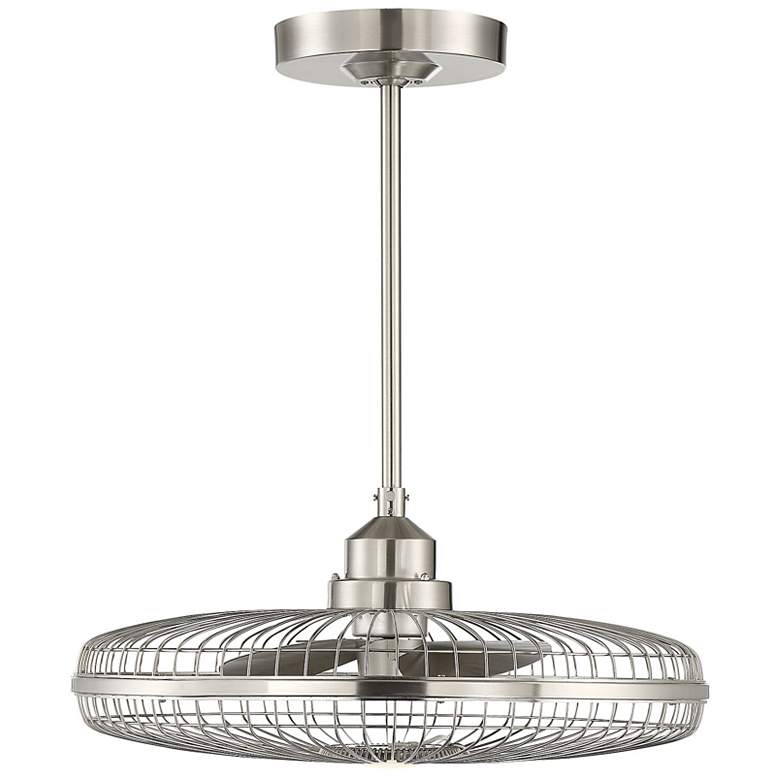 Image 3 Wetherby LED Fan D'Lier in Satin Nickel