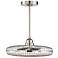 Wetherby LED Fan D'Lier in Satin Nickel