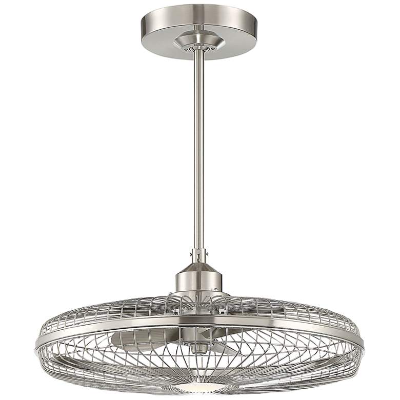 Image 6 Wetherby LED Fan D'Lier in Satin Nickel more views