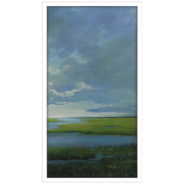 Image 3 Wetland II 48" High Rectangular Giclee Framed Wall Art