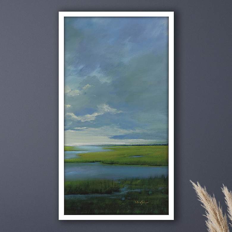 Image 2 Wetland II 48" High Rectangular Giclee Framed Wall Art