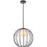 2_Wetzel 1 Lt Black Pendant