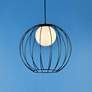 1_Wetzel 1 Lt Black Pendant