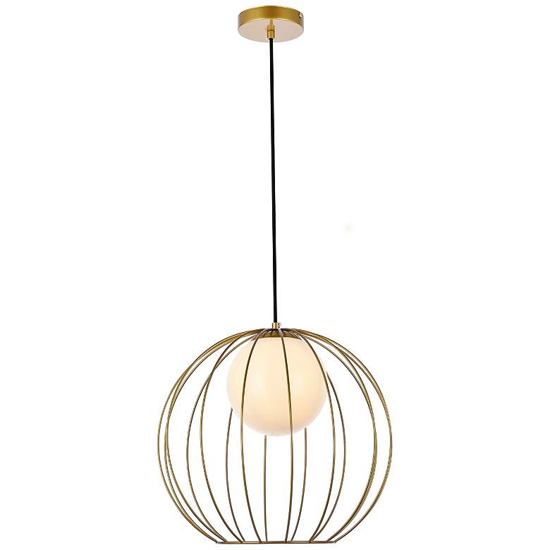 Image 2 Wetzel 1 Lt Brass Pendant