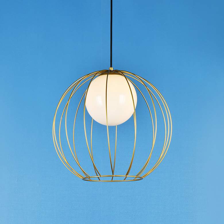 Image 1 Wetzel 1 Lt Brass Pendant