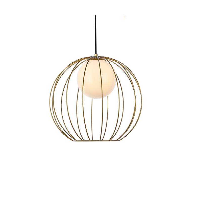 Image 4 Wetzel 1 Lt Brass Pendant more views