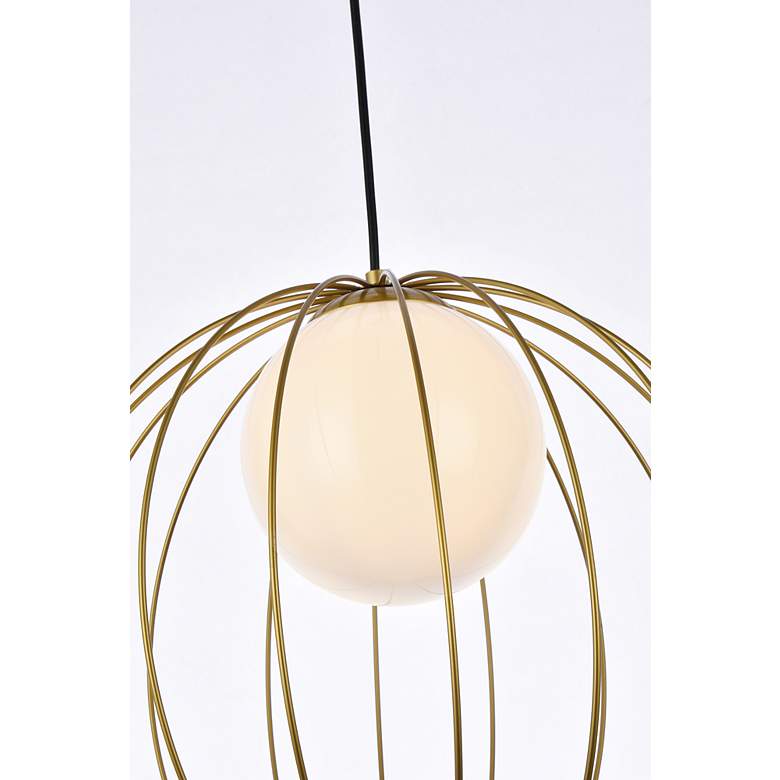 Image 6 Wetzel 1 Lt Brass Pendant more views