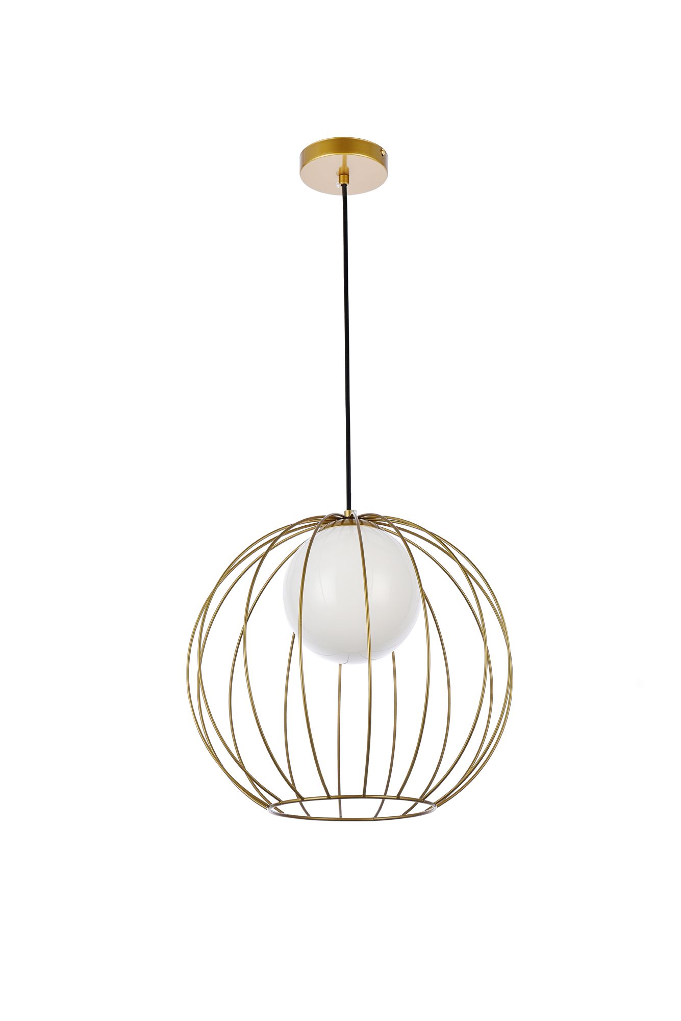Wetzel 1 Lt Brass Pendant