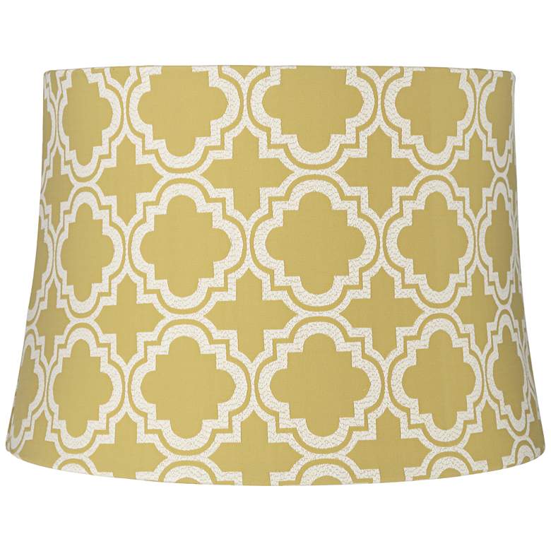 Image 1 Wewoka Olive Round Drum Lamp Shade 13x15x10.5 (Spider)