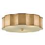 3_Wexford 19 1/4" Wide Antique Brass 3-Light Ceiling Light more views
