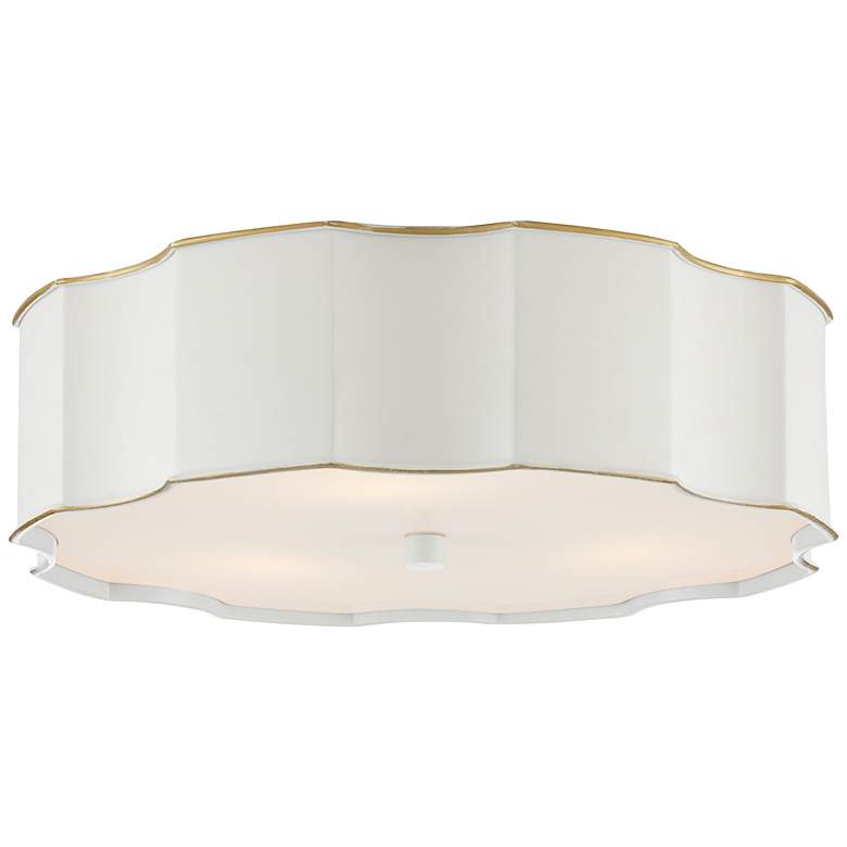 Image 1 Wexford 19 1/4" Wide Snow White LED Ceiling Light