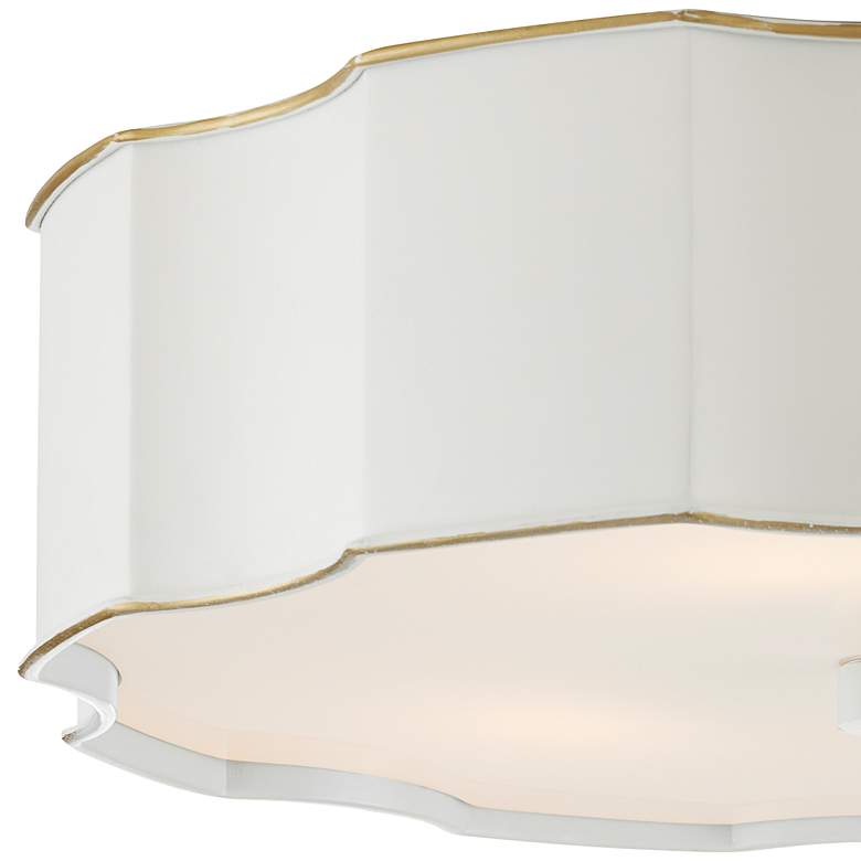Image 2 Wexford 19 1/4" Wide Snow White LED Ceiling Light more views